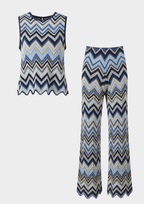 Wave Ice Knit Semi Flare Set