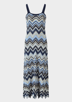 Coastal Wave Knit Maxi Dress