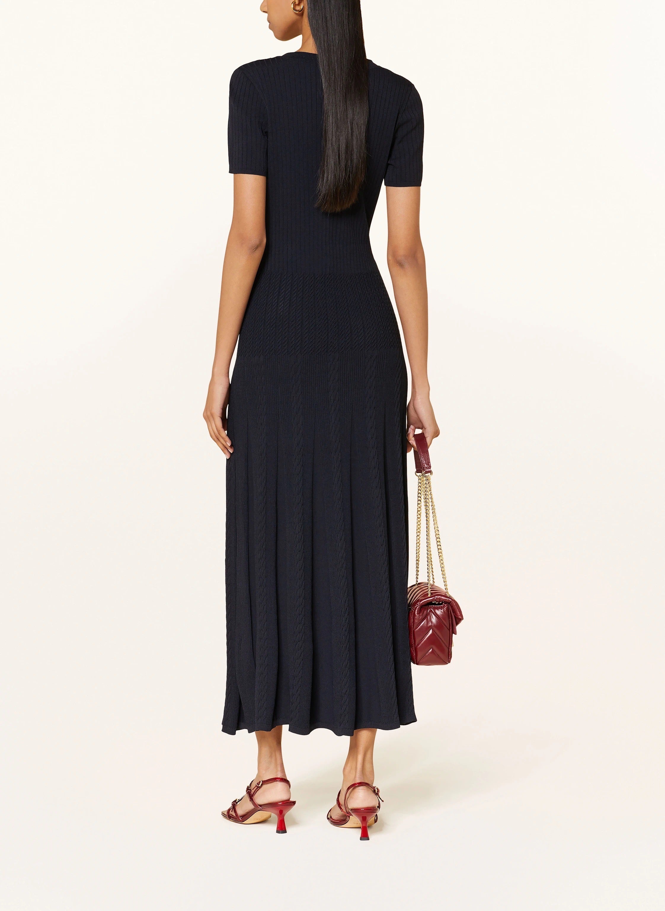 Luxe Viscose Button Down Knit Maxi Dress In Burgundy