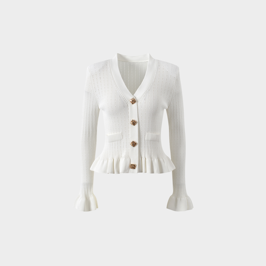 Ivory Charm Ruffle Top