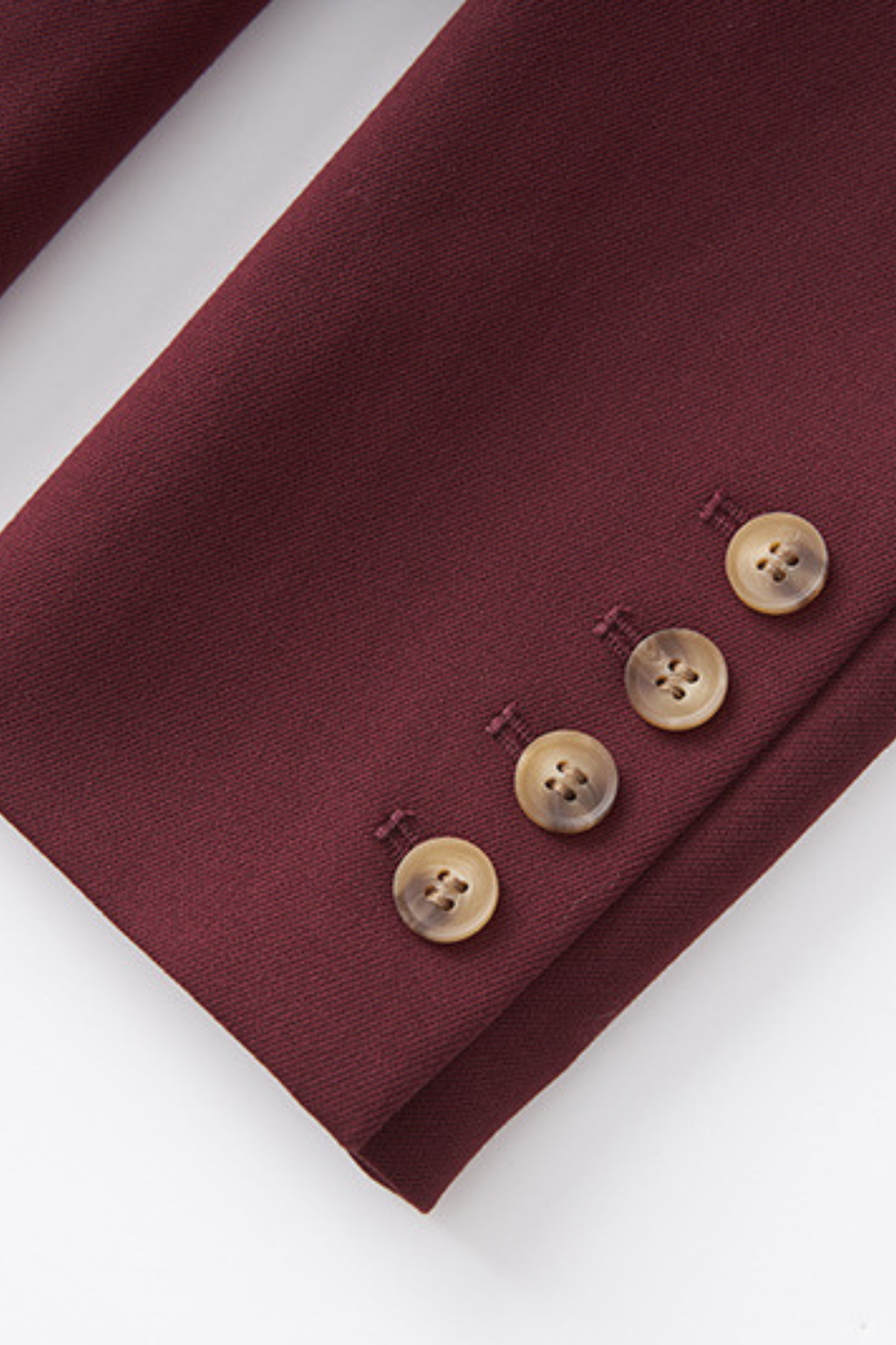 Signature Bordeaux Structured Suit with Wide Leg Trousers