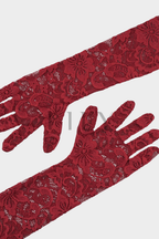 Scarlet Fishtail Elegance Lace Halter Maxi Dress