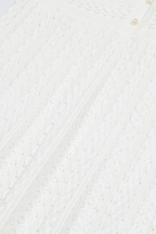 Lily – Silk Knit Pearl Button Suspender Maxi Dress