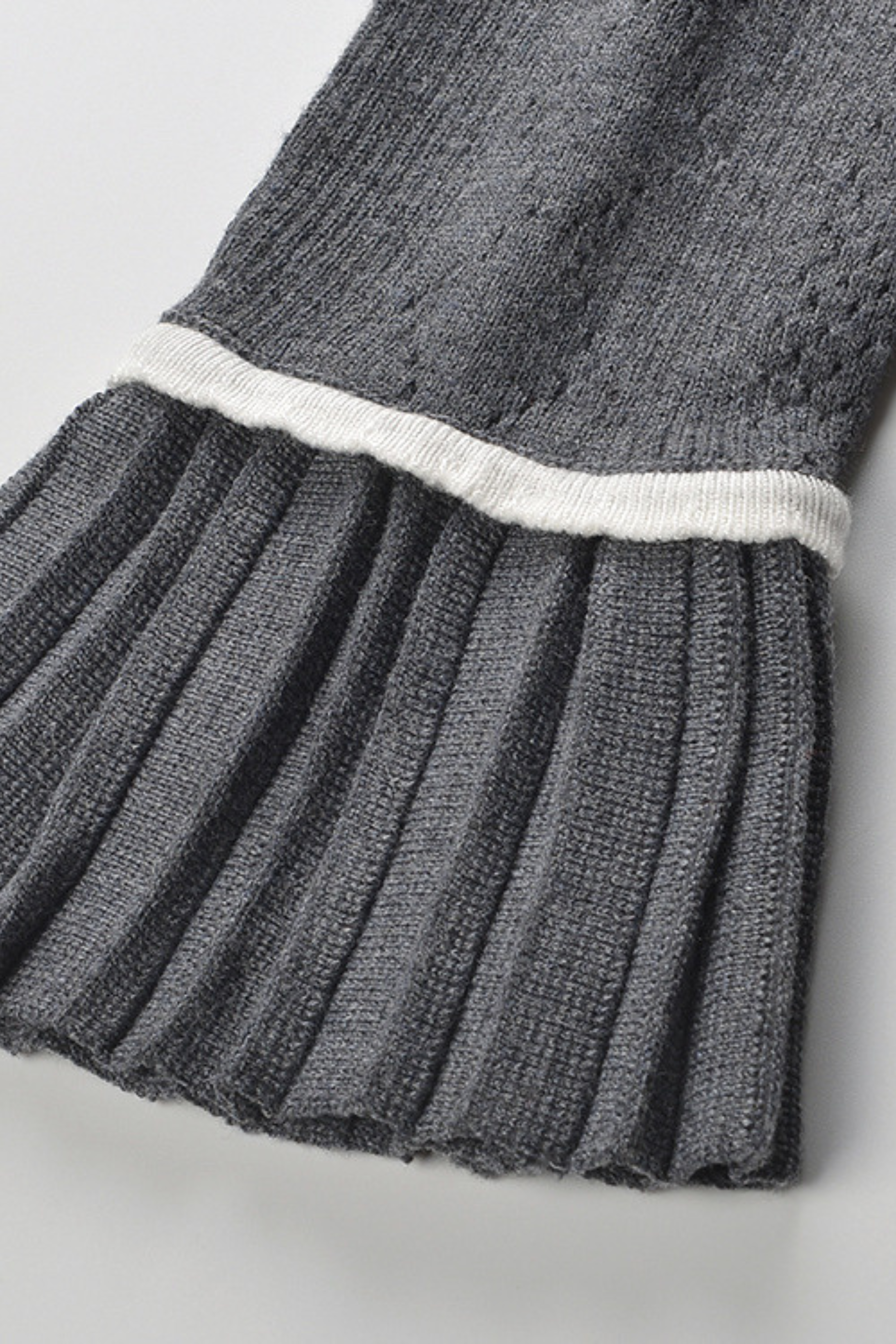 Grey Floral Pearl Knit Camisole Top