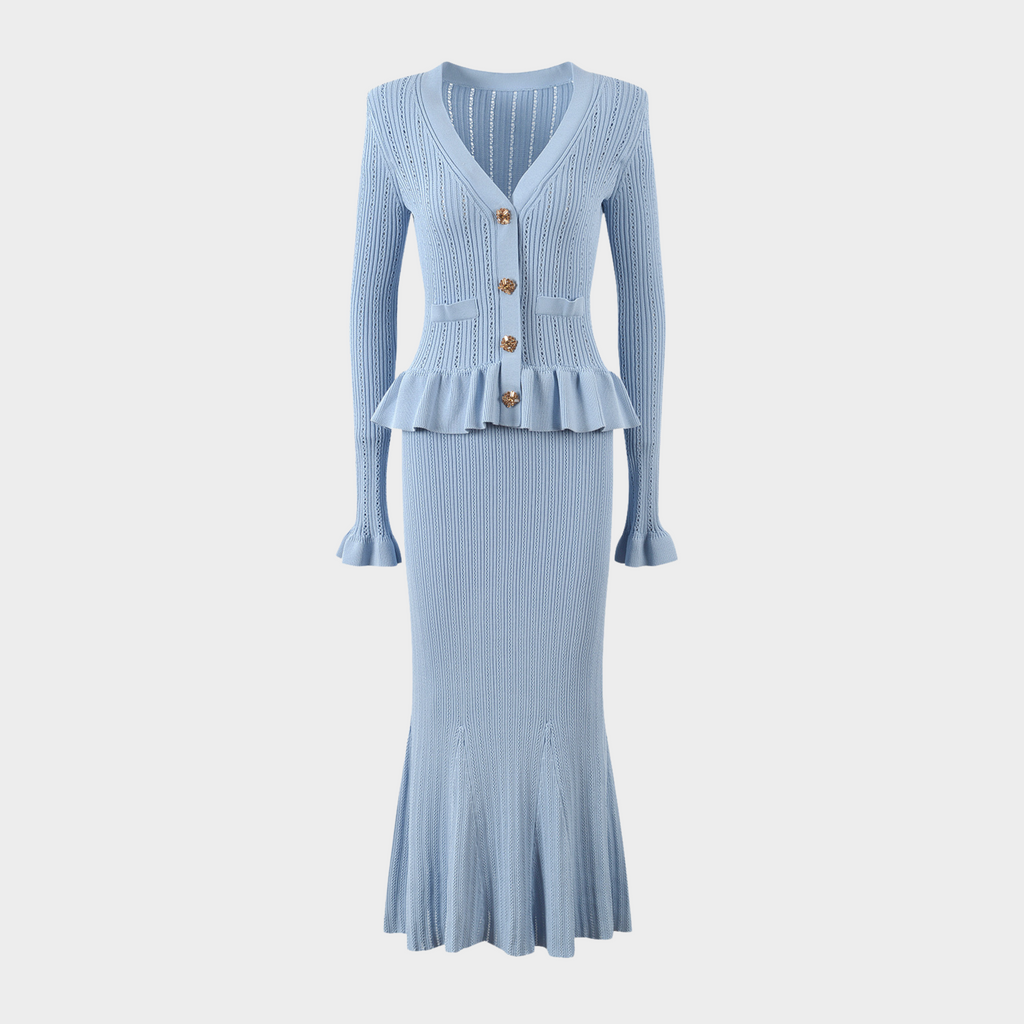 Noir  Charm Ruffle Dress