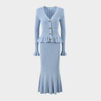 Noir  Charm Ruffle Dress