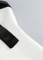 Monochrome Bow Halter Mini Dress
