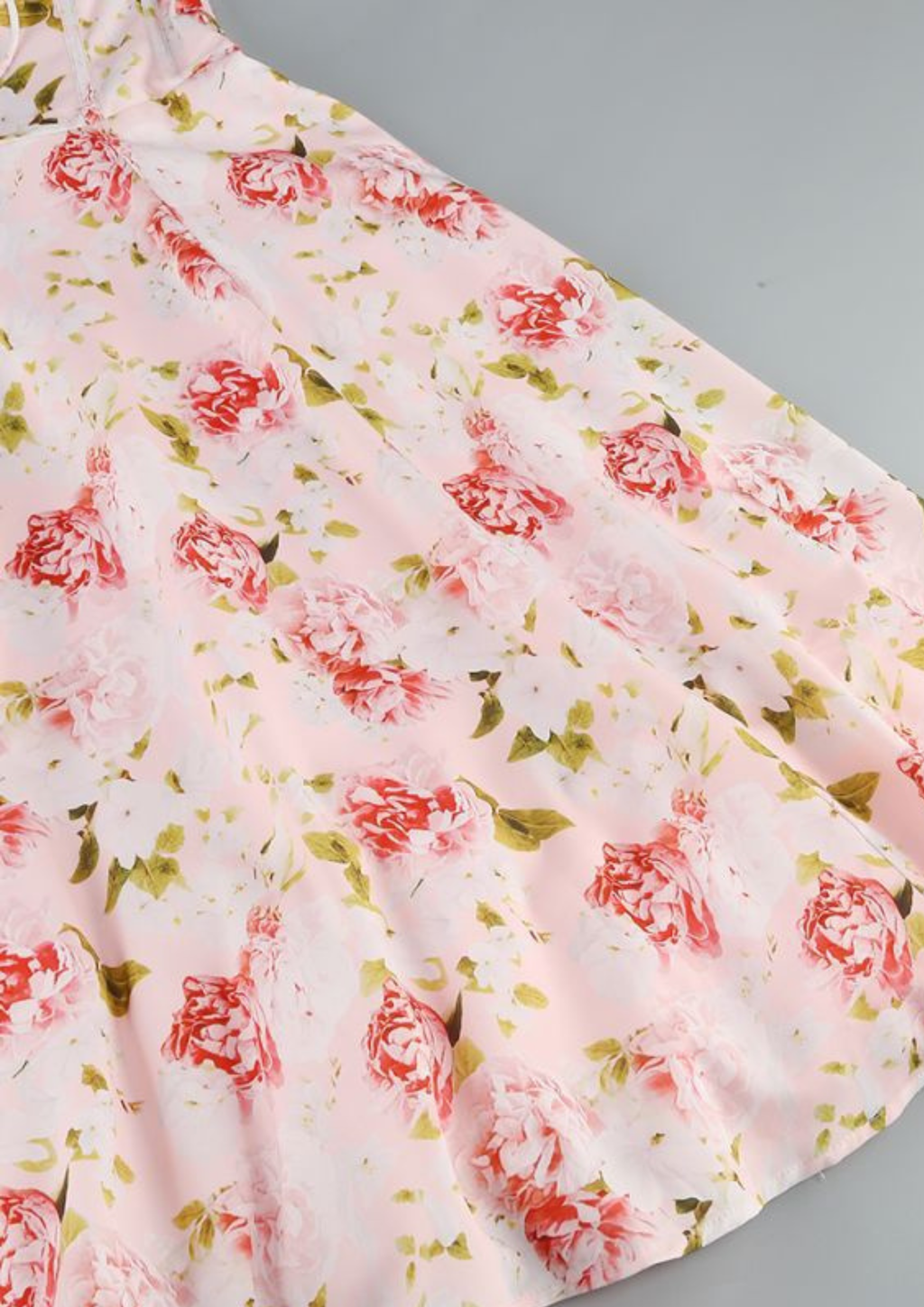 Luna Bloom Floral Maxi Dress – Soft Pink Rose