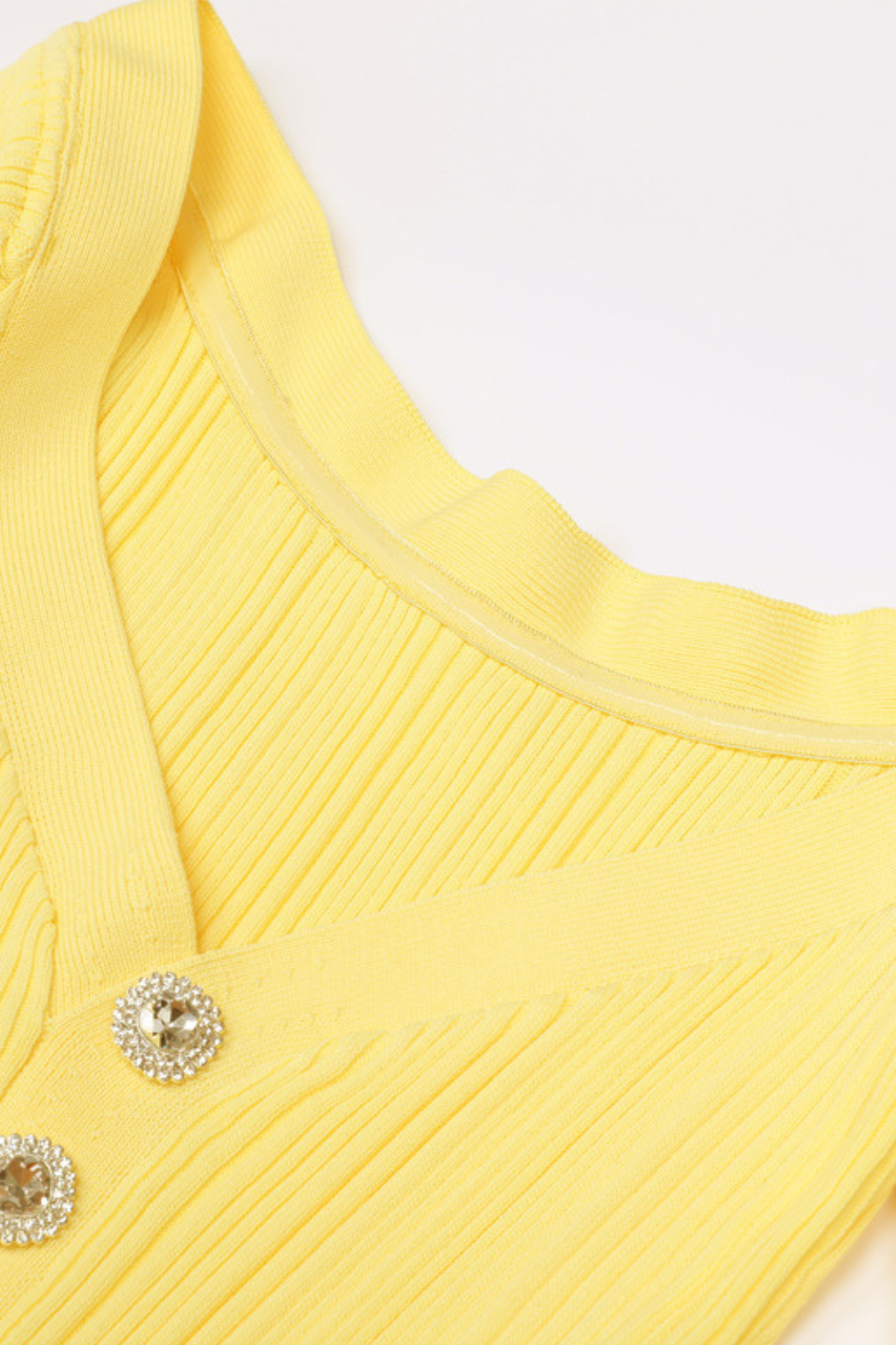 Élise Off Shoulder Crystal Knit Mini dress