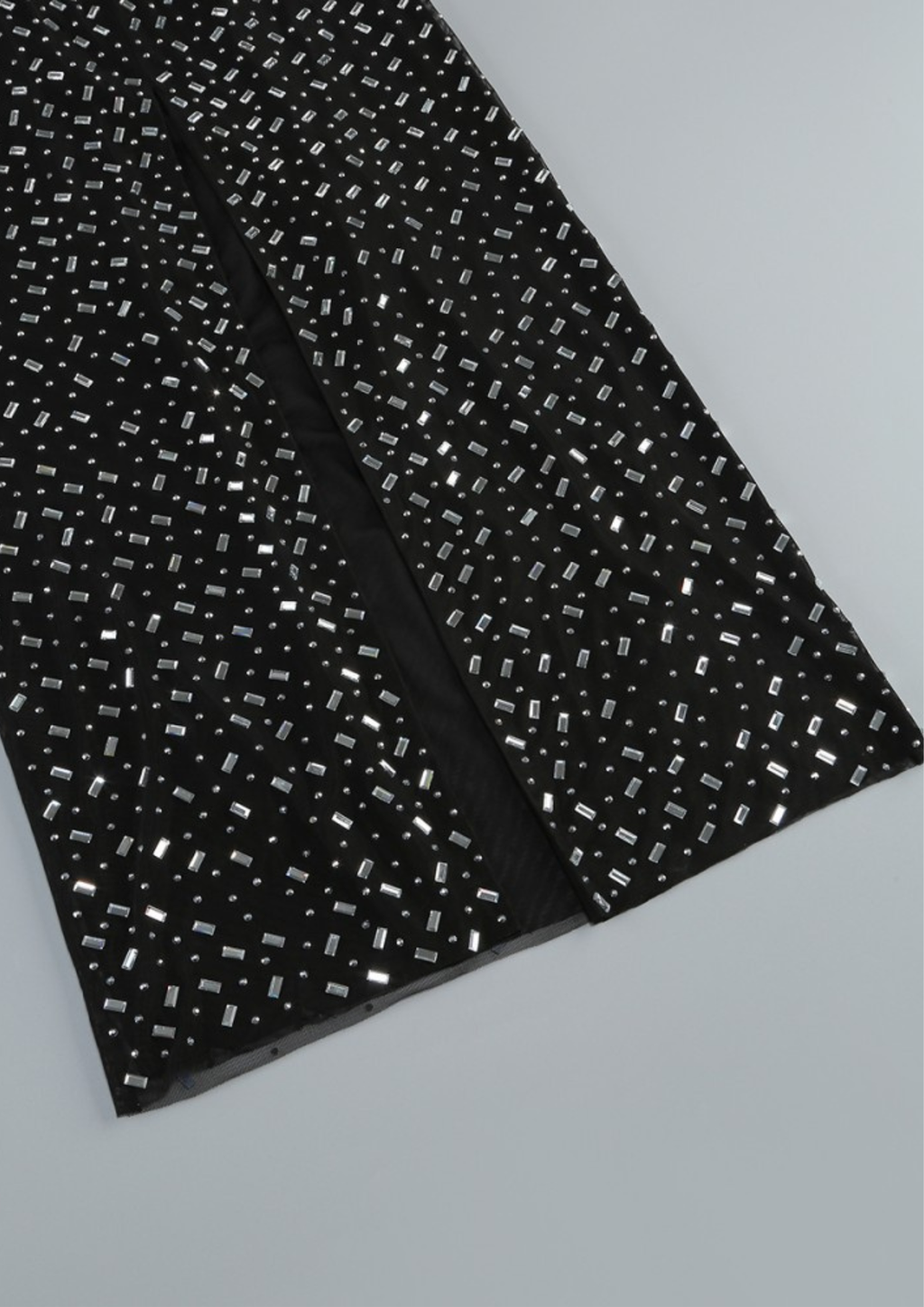 Midnight Crystal Cutout Maxi Dress