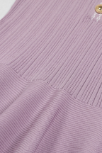 Elegance Viscose knit Flared Mini Dress