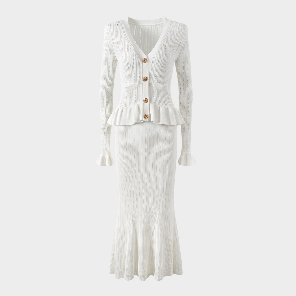 Noir  Charm Ruffle Dress