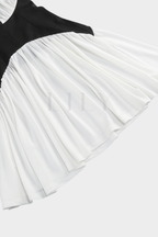 Marbella Halter Backless Contrast Mini Dress