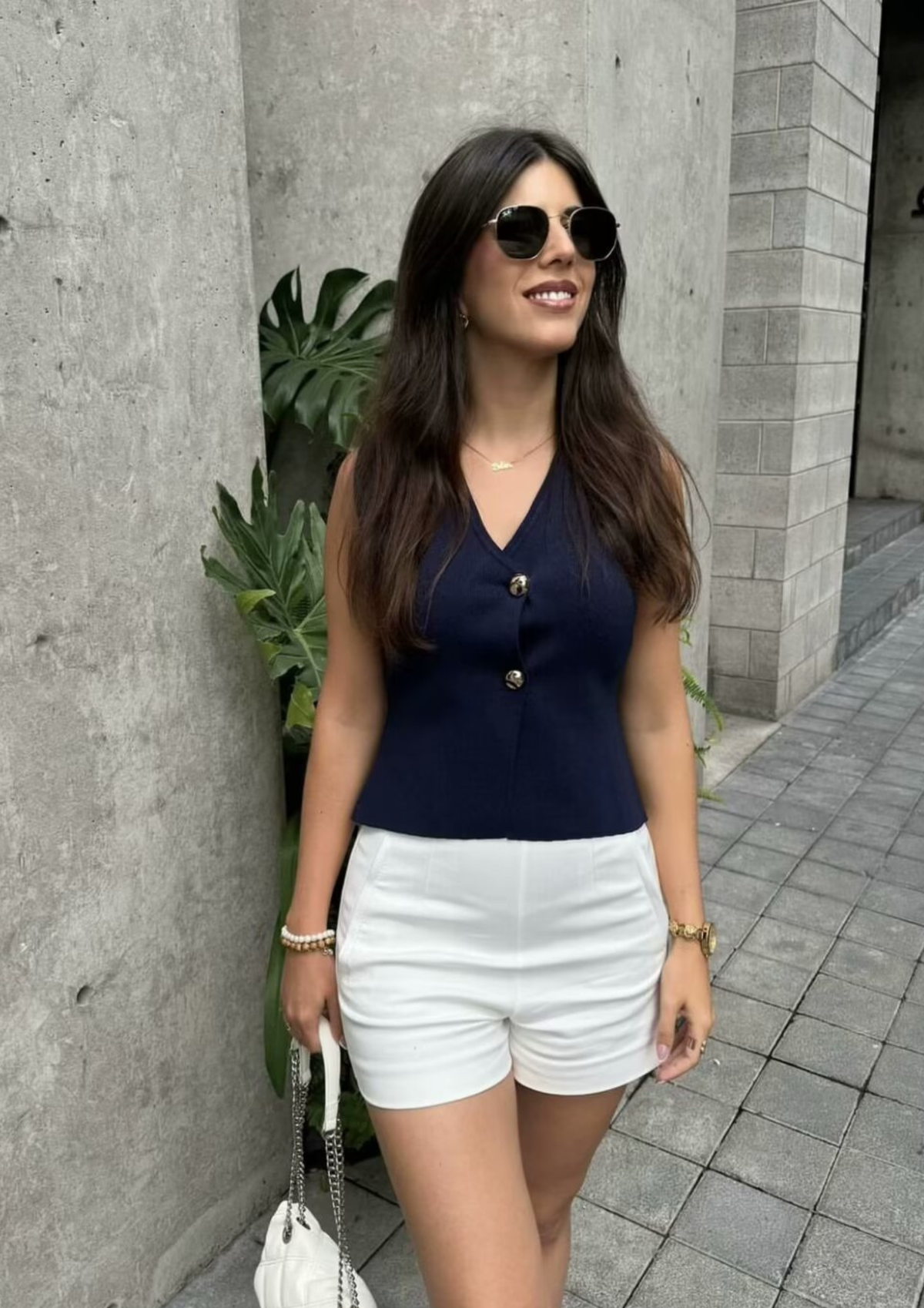 Chic Knit Button Vest