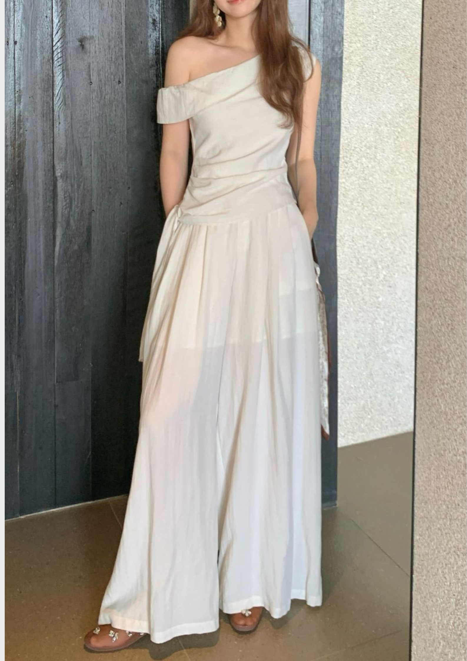 Giana Drape Wide Leg Set