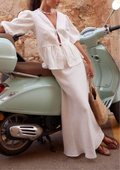 Reva Cotton Front Tie Maxi Set