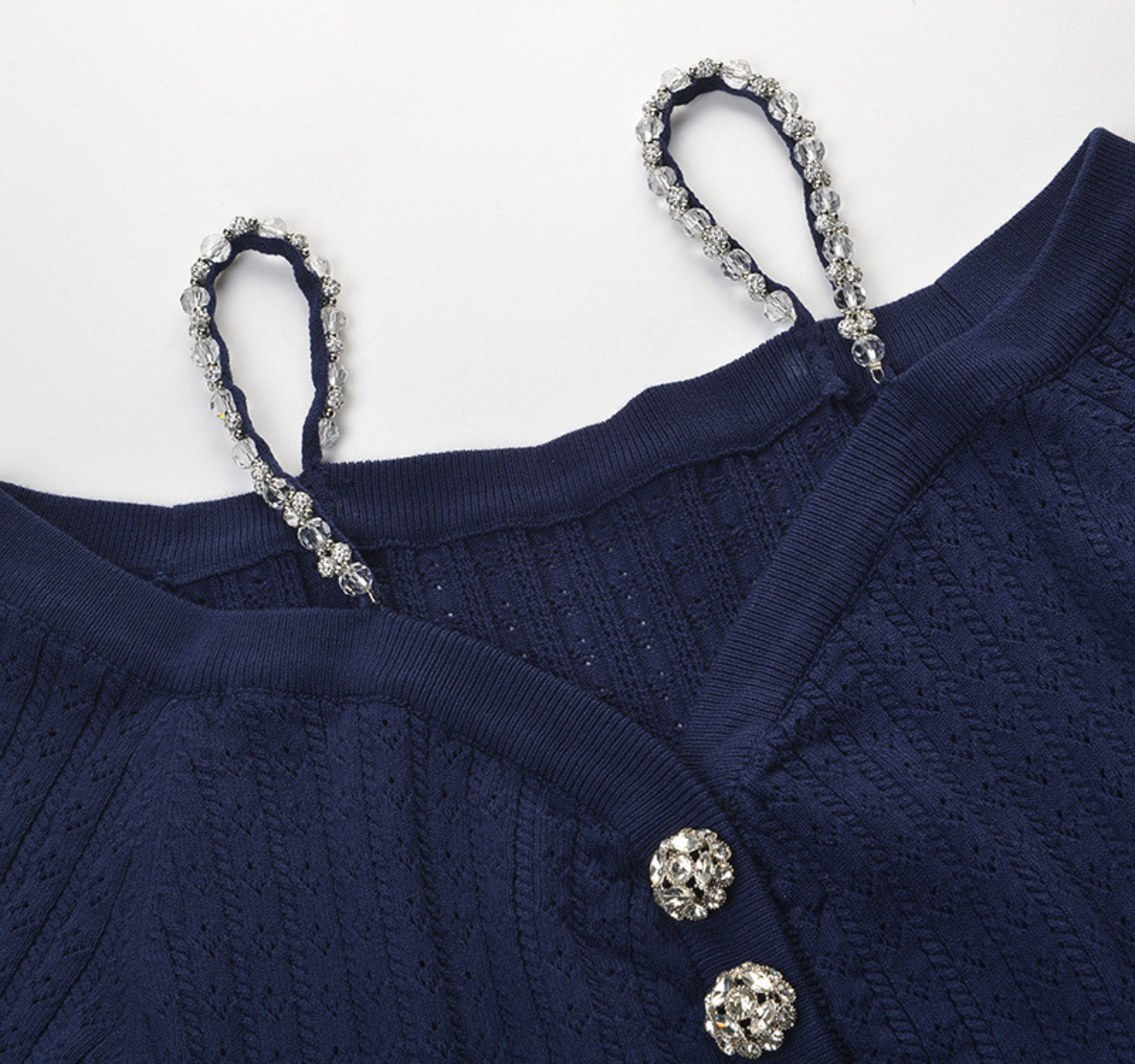 Belle Knit Sparkle Sleeve Mini Dress