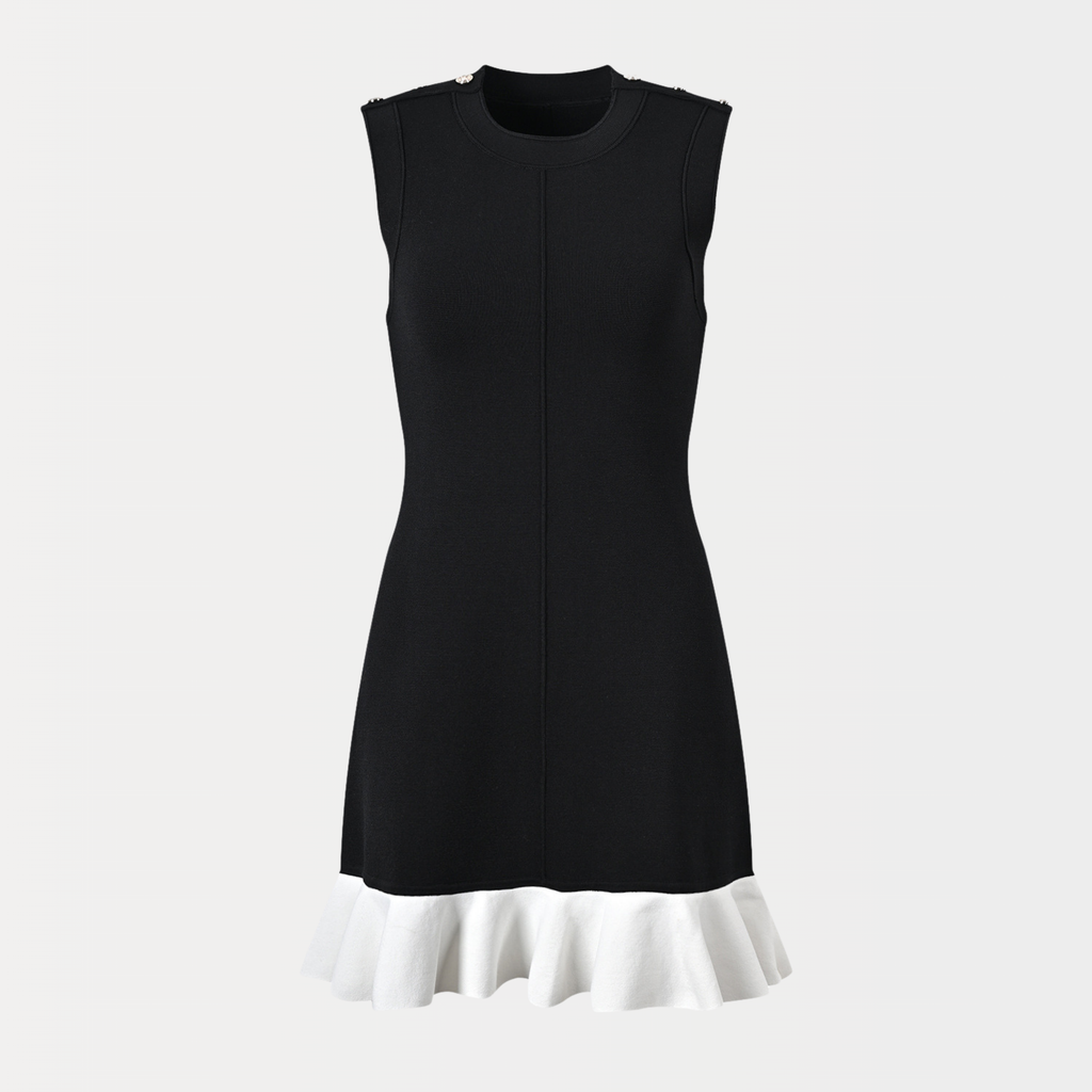 Monochrome Flair Dress