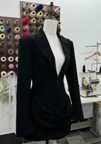 Deep V Neck Bodycon Mini Dress