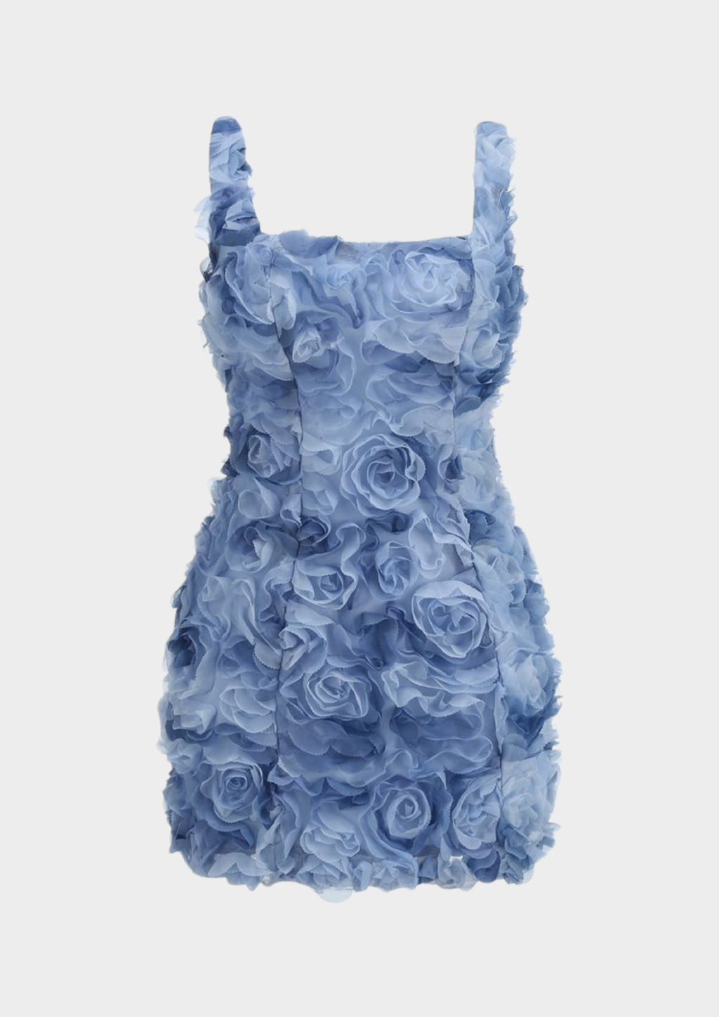 Rosé Bloom Flower Lace Back Mini Dress