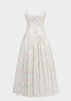 Valeria Floral Bodice Maxi Dress