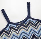 Coastal Wave Knit Maxi Dress