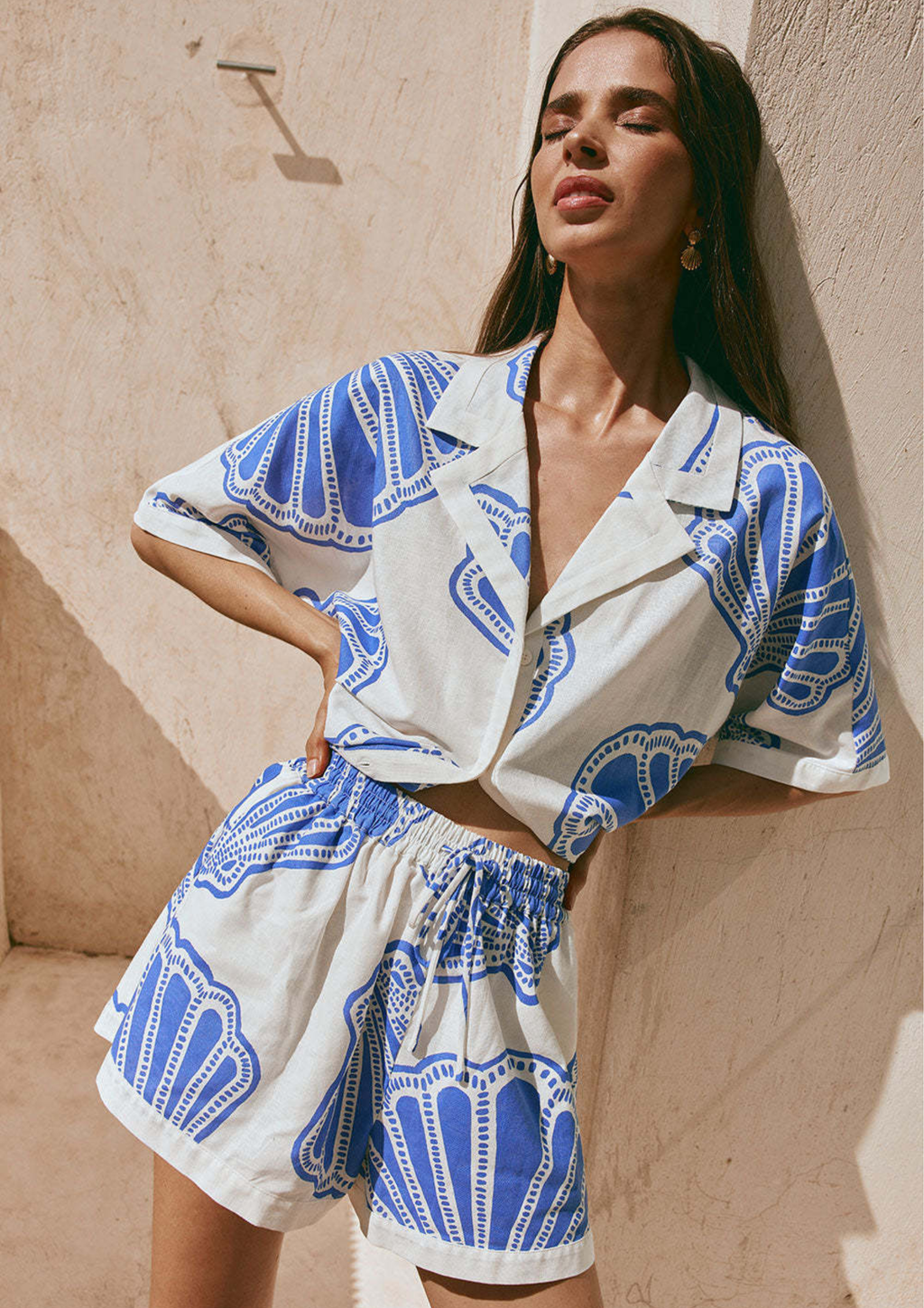 Santorini Breeze Shirt & Short Set