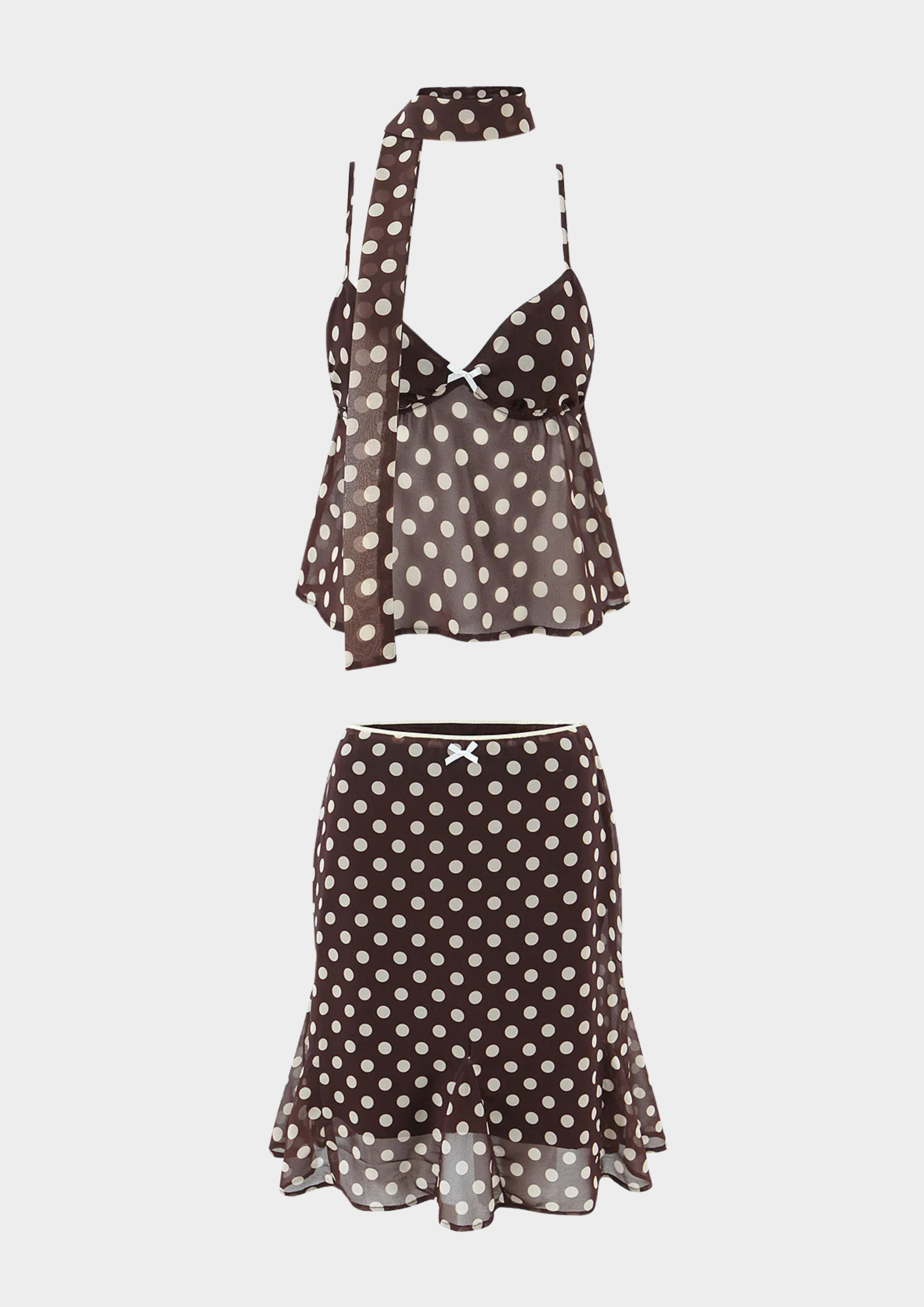 Cocoa Polka Charm 3 Piece Set