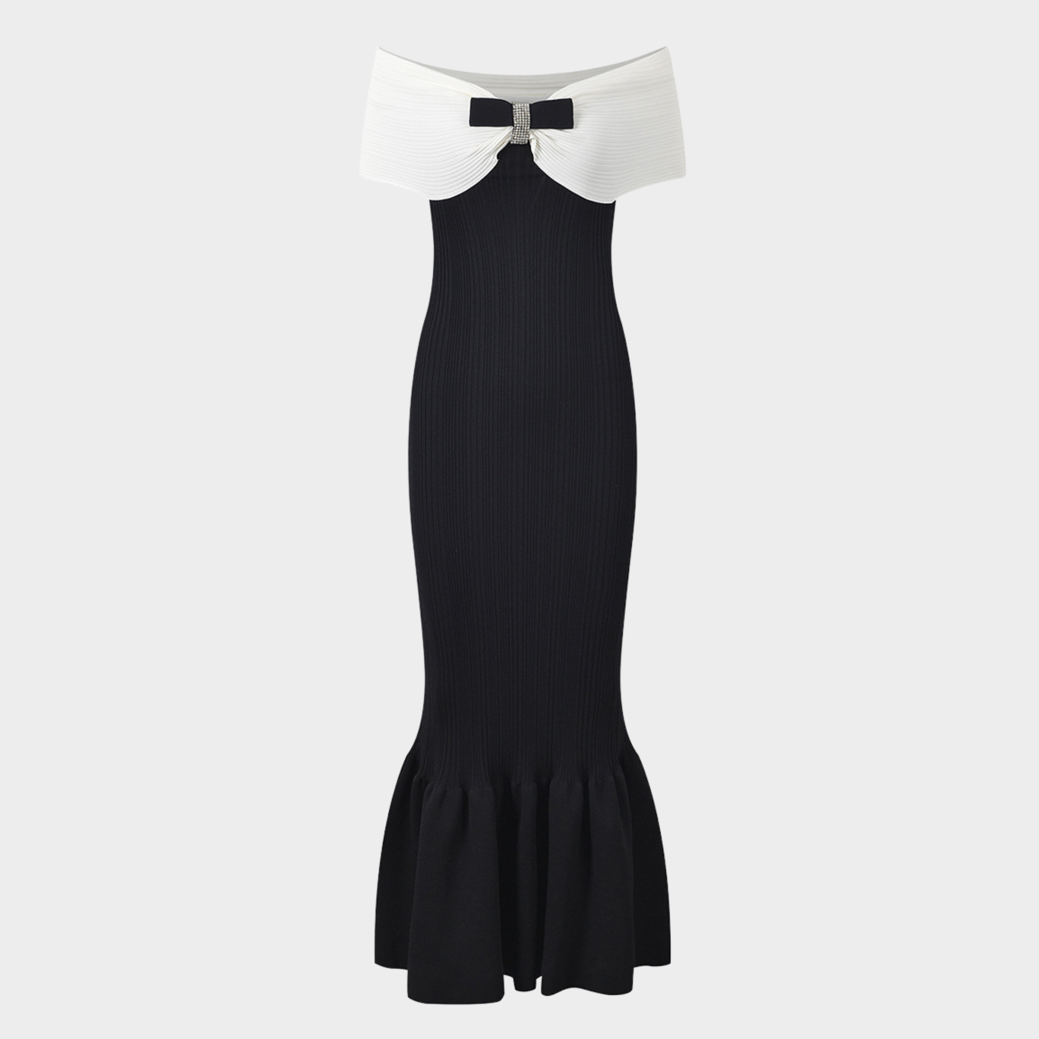 Noir Elegance Maxi Dress