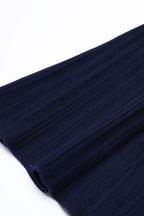 Majestic Knit Contrast Cuffs Sculpted Waist  Maxi Dress