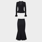 Noir Charm Ruffle Set