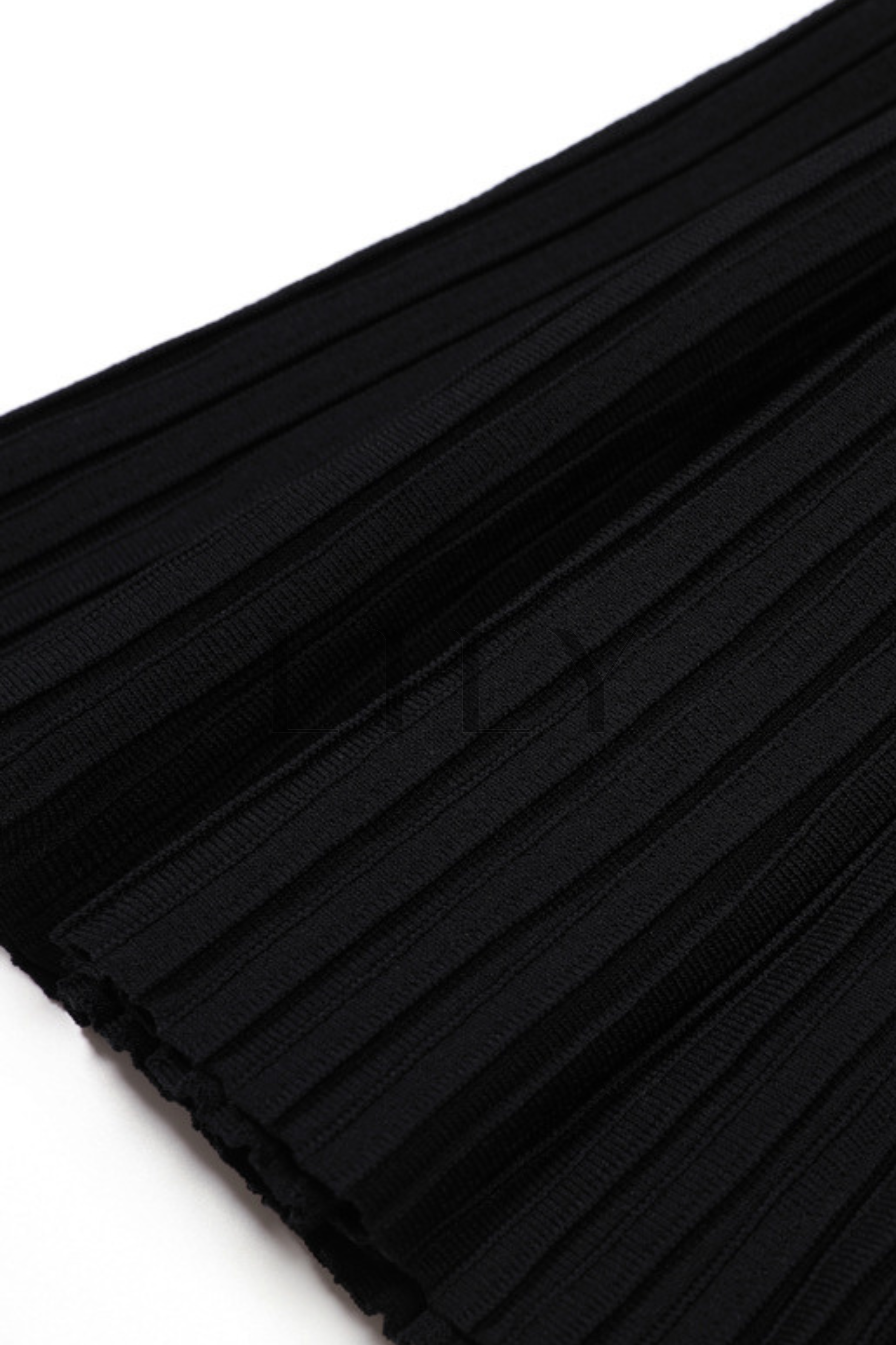Chérie Knit Crystal Button Pleated Mini Dress