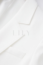 Signature Tailored classic Contrast  Buttons Suit Set