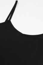 Lily – Silk Knit Pearl Button Suspender Maxi Dress