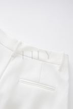 Signature Tailored classic Contrast  Buttons Suit Set