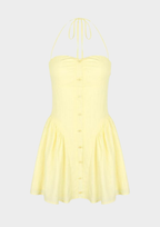 Lilia Halter Backless Mini Dress