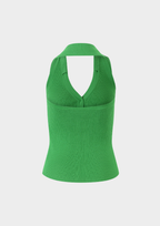 Lemon Halter Ice Knit Top