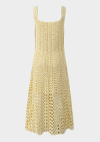Sunlit Rhinestone Hollow Knit Maxi Dress
