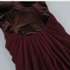 Mariana Backless Draped Elegance Maxi Dress