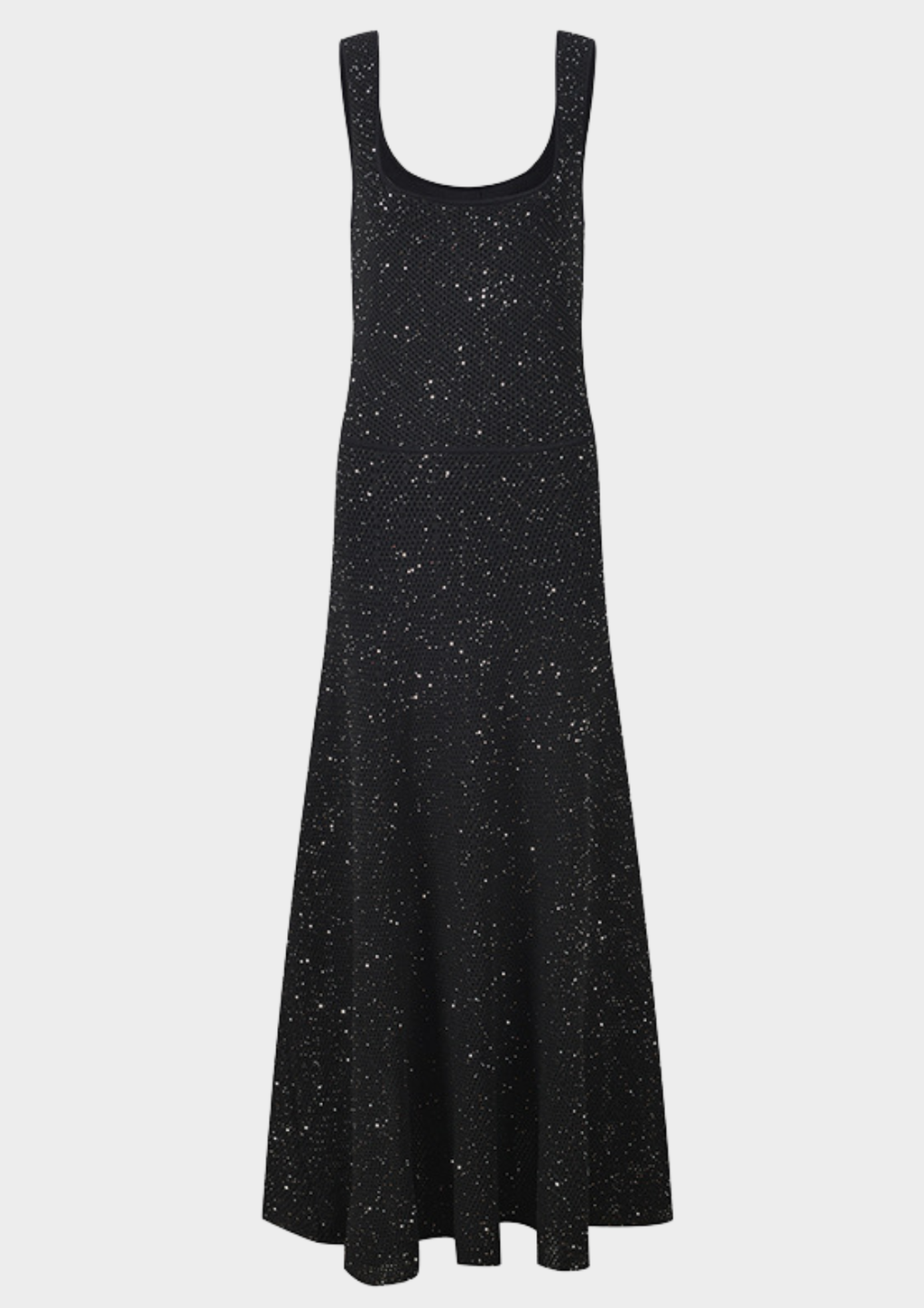 Midnight Sparkle Sleeveless Maxi Dress