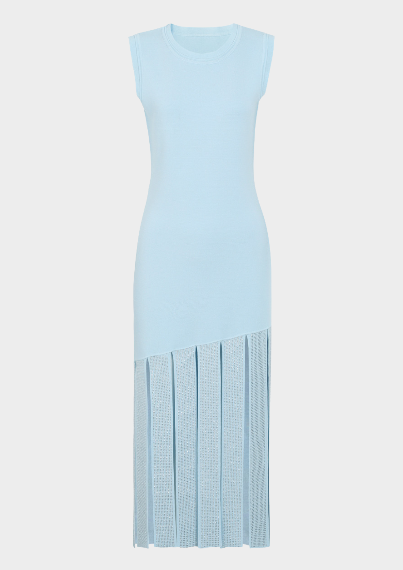 Crystal Knit Sleeveless Maxi Dress