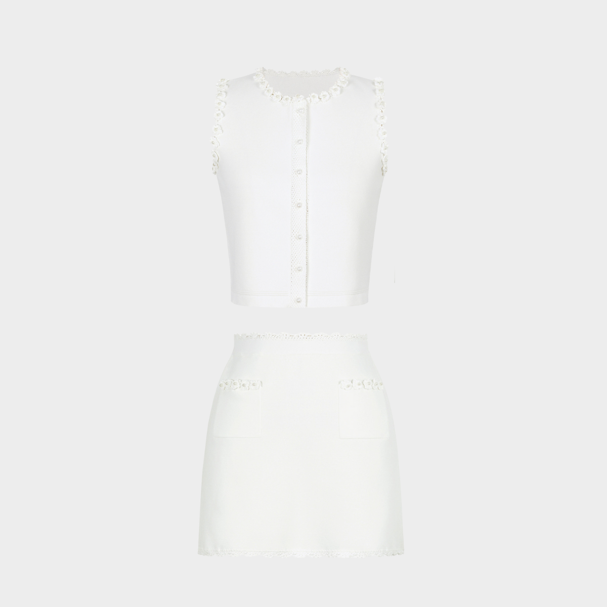 Pearl Trim Elegance Set