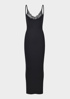Lace Trim Sculpting Maxi Dress