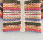Sunset Stripe Hollow Knit Set
