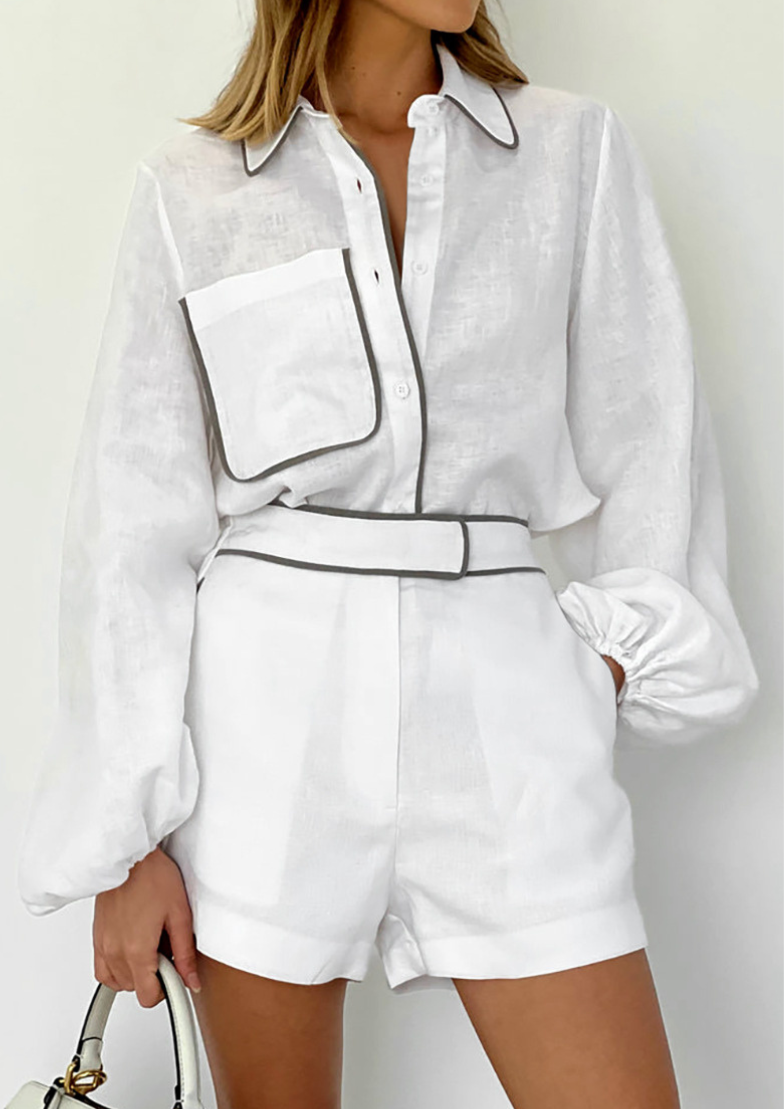 Isla Linen Relaxed Shirt & Shorts Set