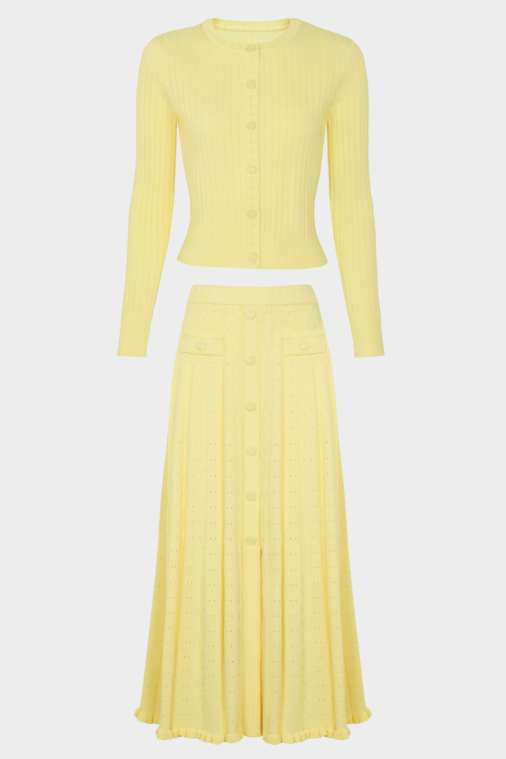 Signature Viscose Knit Round Neck Maxi Set