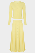 Signature Viscose Knit Round Neck Maxi Set