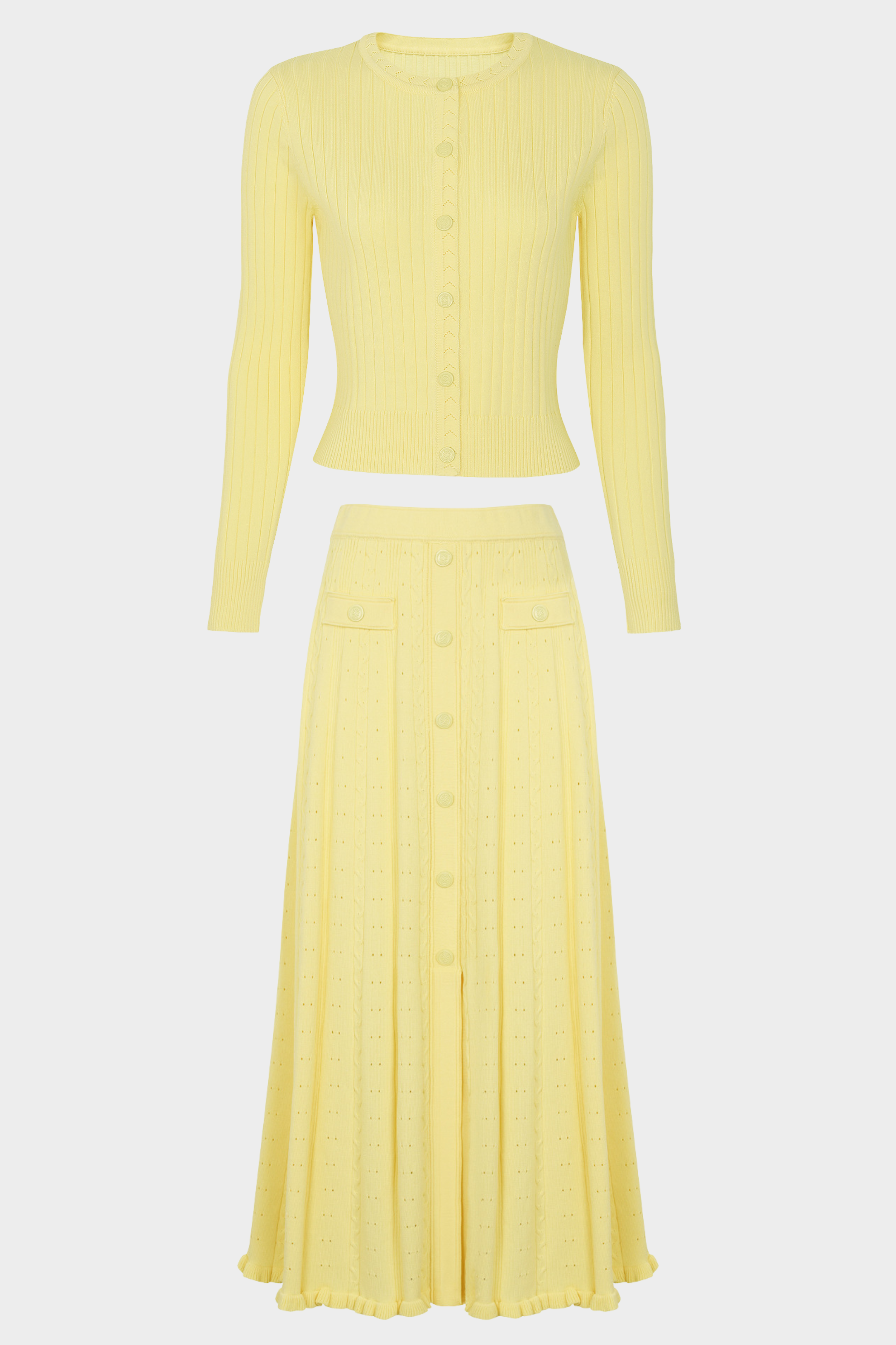 Signature Viscose Knit Round Neck Maxi Set