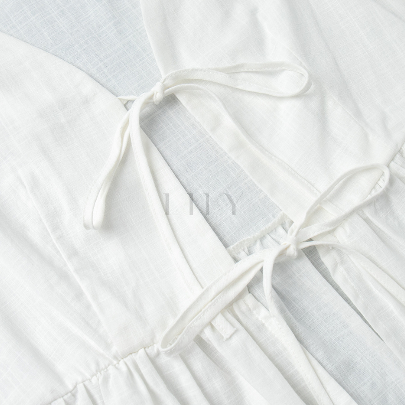 Reva Cotton Front Tie Maxi Set