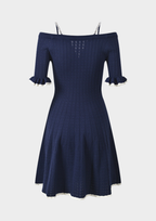 Belle Knit Sparkle Sleeve Mini Dress